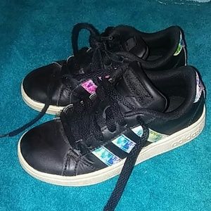 Black and tie dye Adidas